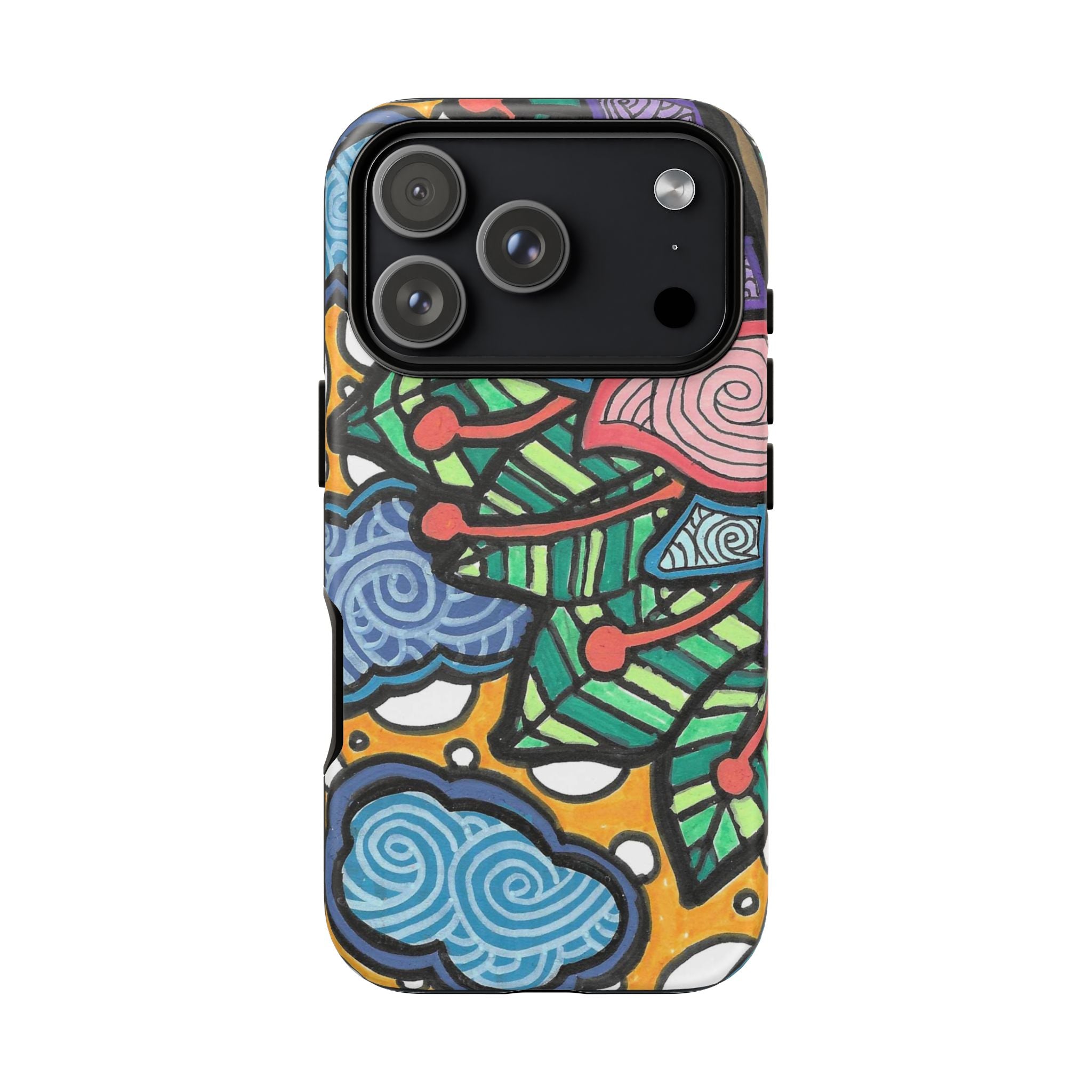 Hand drawn Floral Happy TOUGH Phone Case