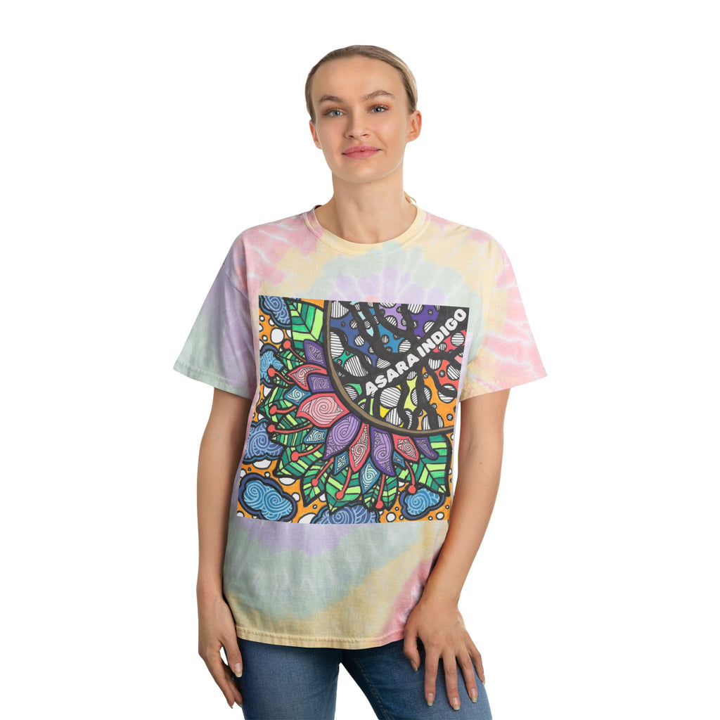 Asara Indigo Tie-Dye Spiral Tee