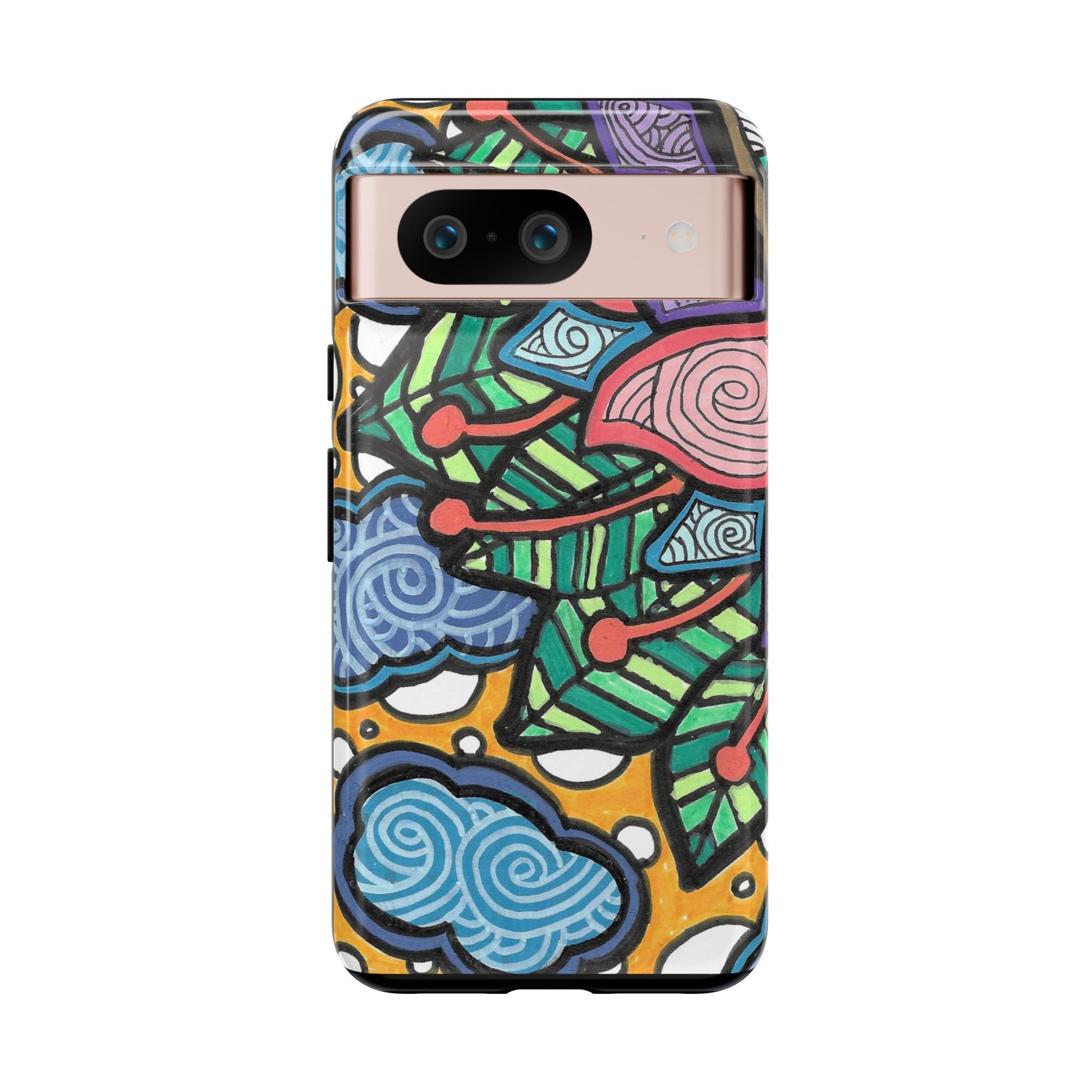 Hand drawn Floral Happy TOUGH Phone Case