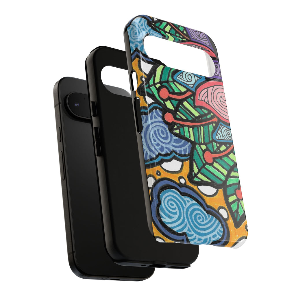 Hand drawn Floral Happy TOUGH Phone Case