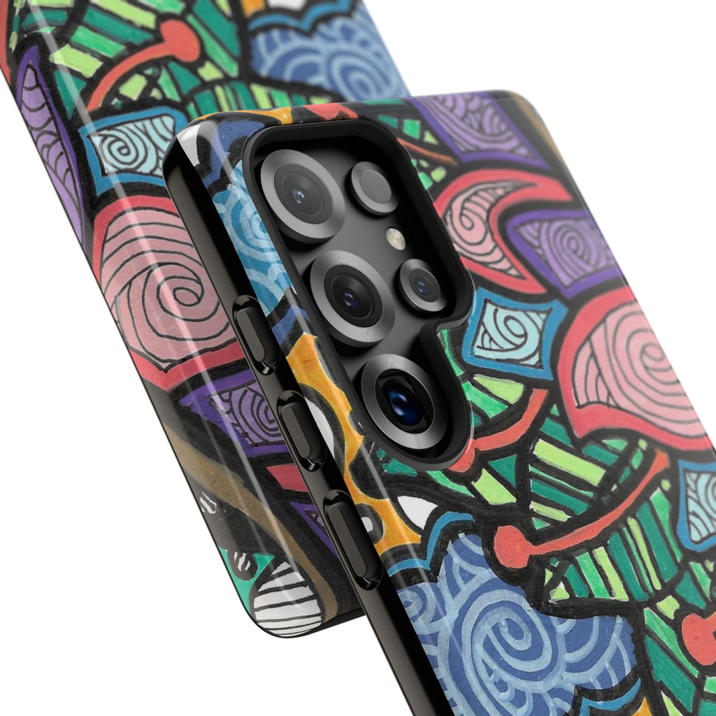Hand drawn Floral Happy TOUGH Phone Case