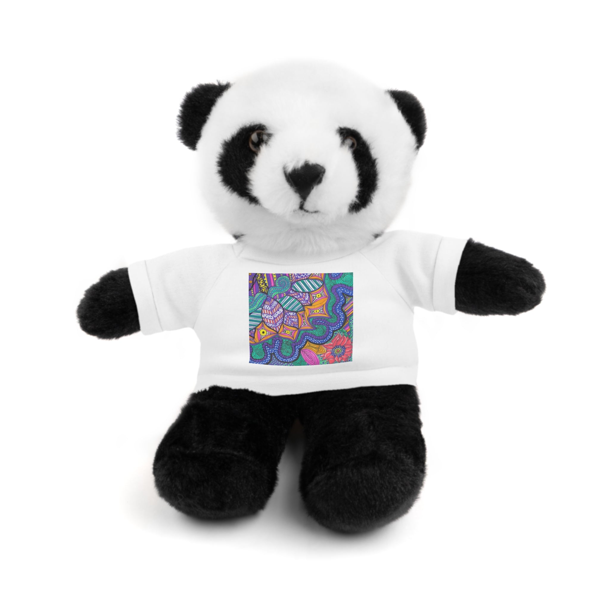 Spring Easter stuffed animal with printed tee