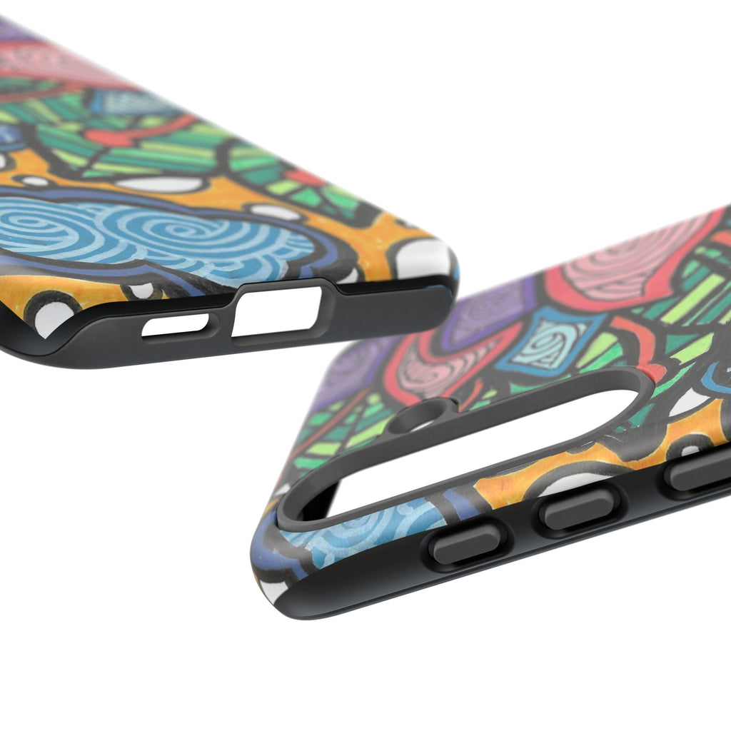 Hand drawn Floral Happy TOUGH Phone Case