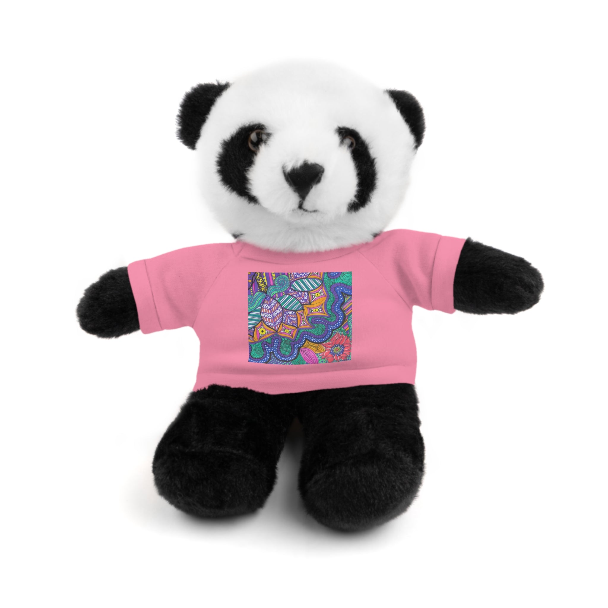 Spring Easter stuffed animal with printed tee