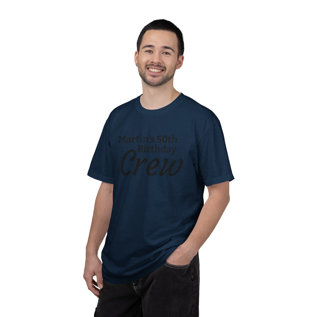 Personalized Birthday Crew T-Shirt — "Martin's 50th Birthday Crew" Party Tee