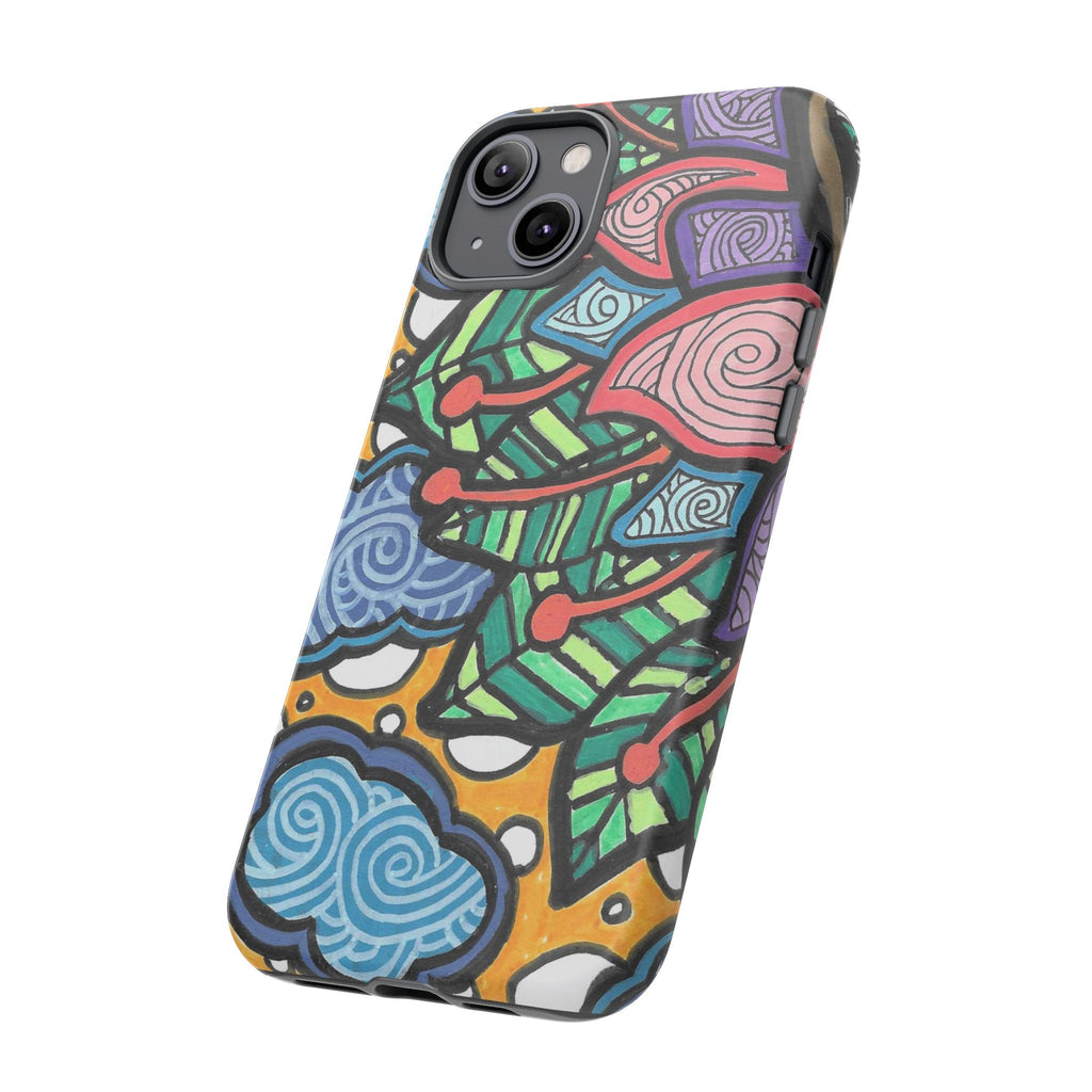 Hand drawn Floral Happy TOUGH Phone Case
