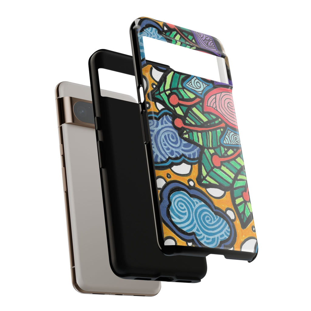 Hand drawn Floral Happy TOUGH Phone Case