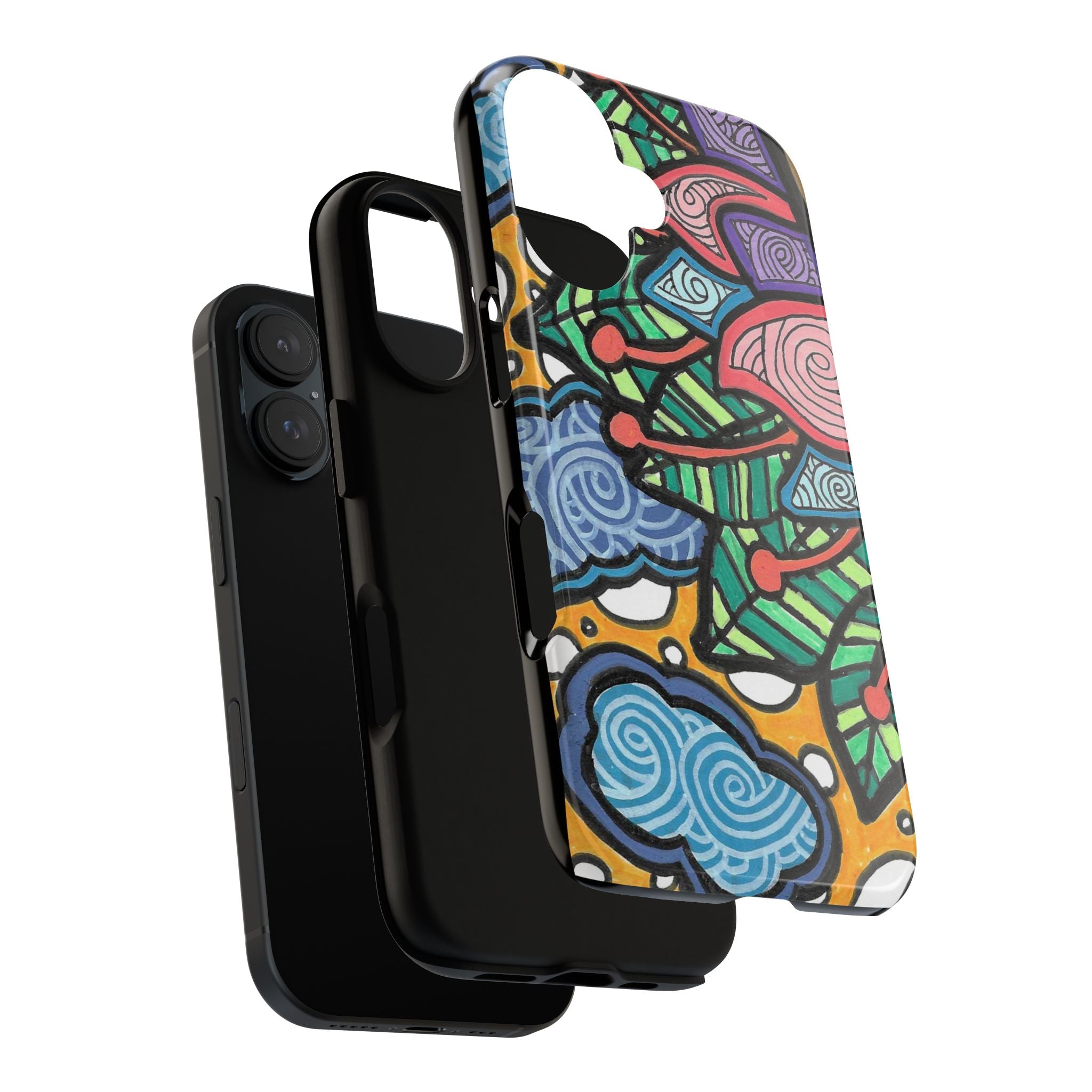 Hand drawn Floral Happy TOUGH Phone Case