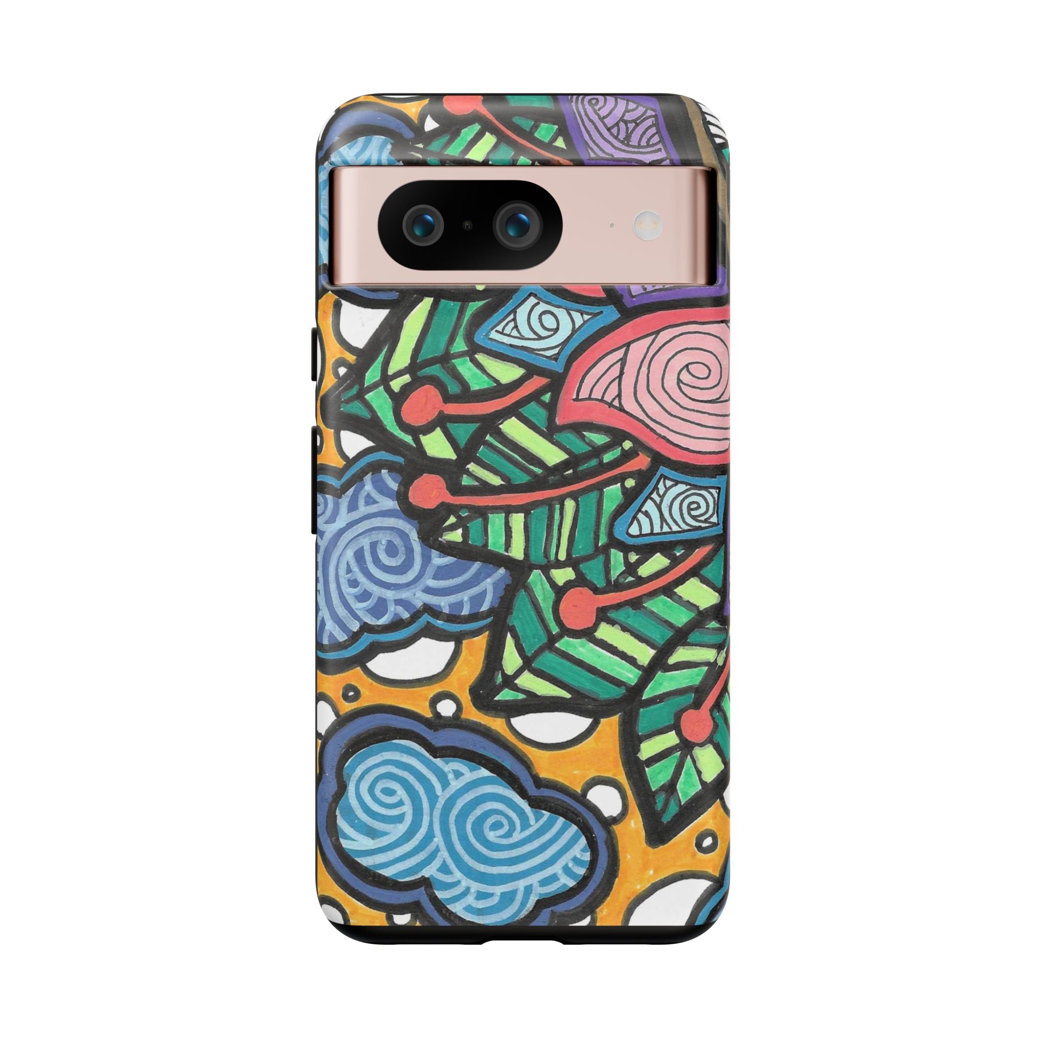 Hand drawn Floral Happy TOUGH Phone Case