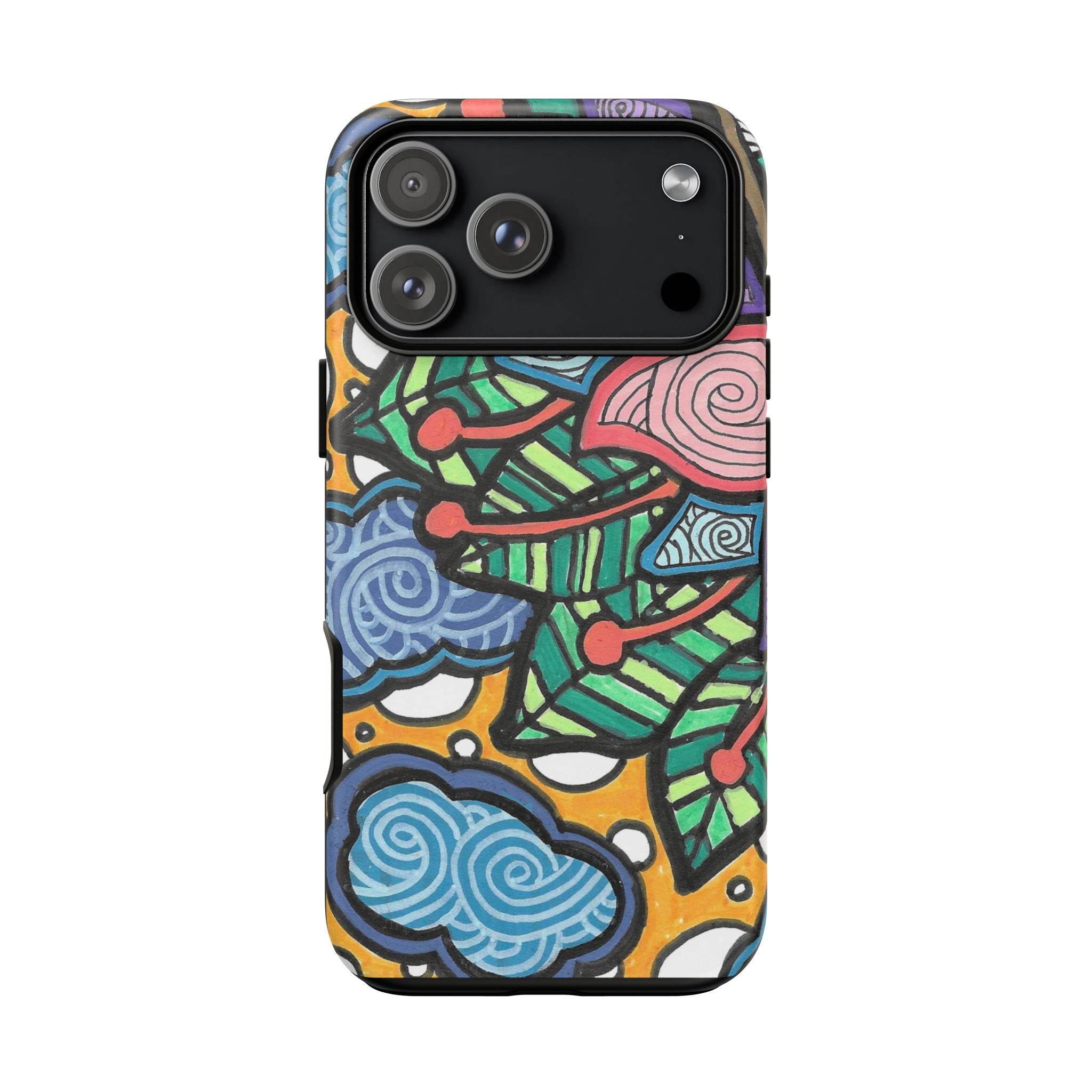 Hand drawn Floral Happy TOUGH Phone Case