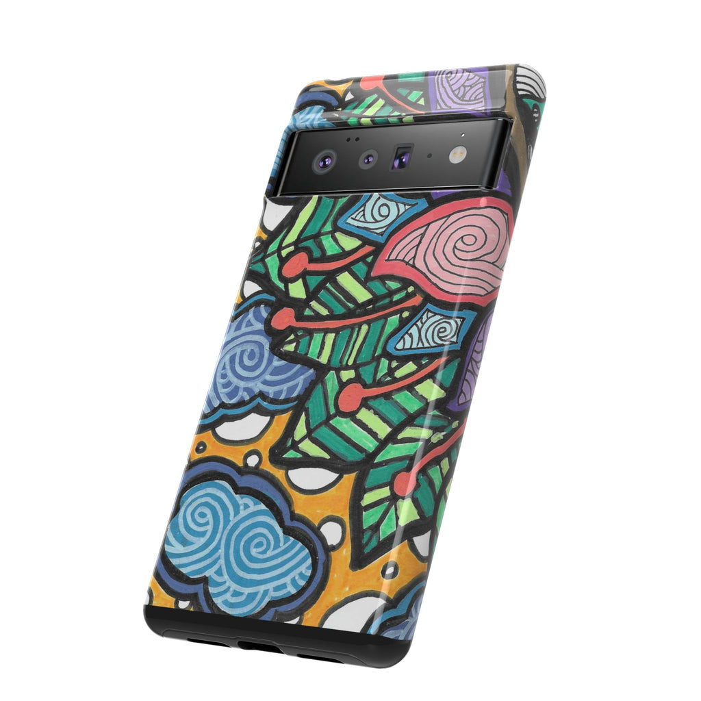 Hand drawn Floral Happy TOUGH Phone Case