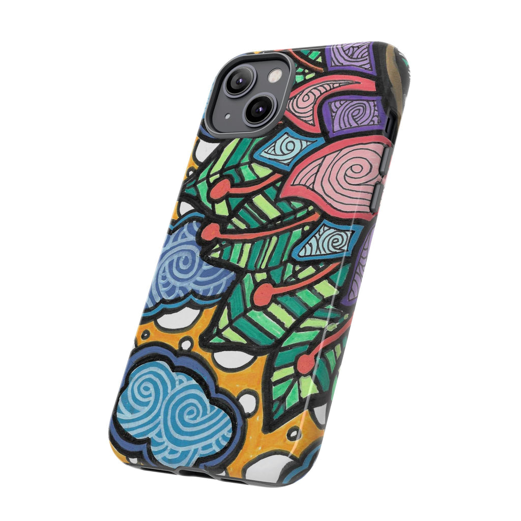 Hand drawn Floral Happy TOUGH Phone Case