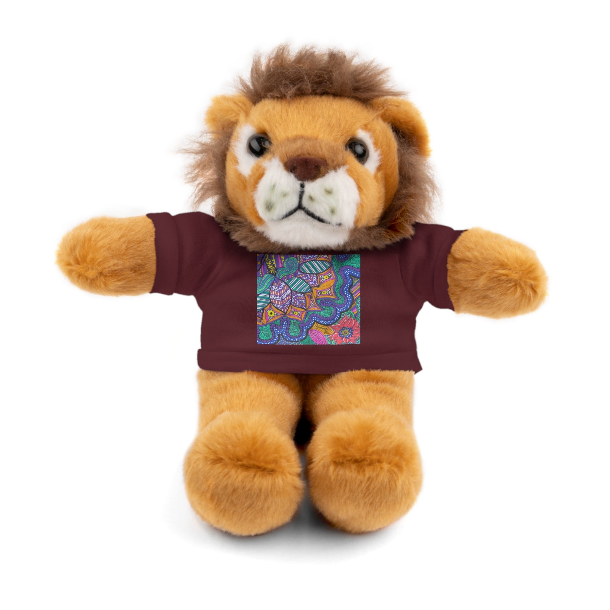 Spring Easter stuffed animal with printed tee