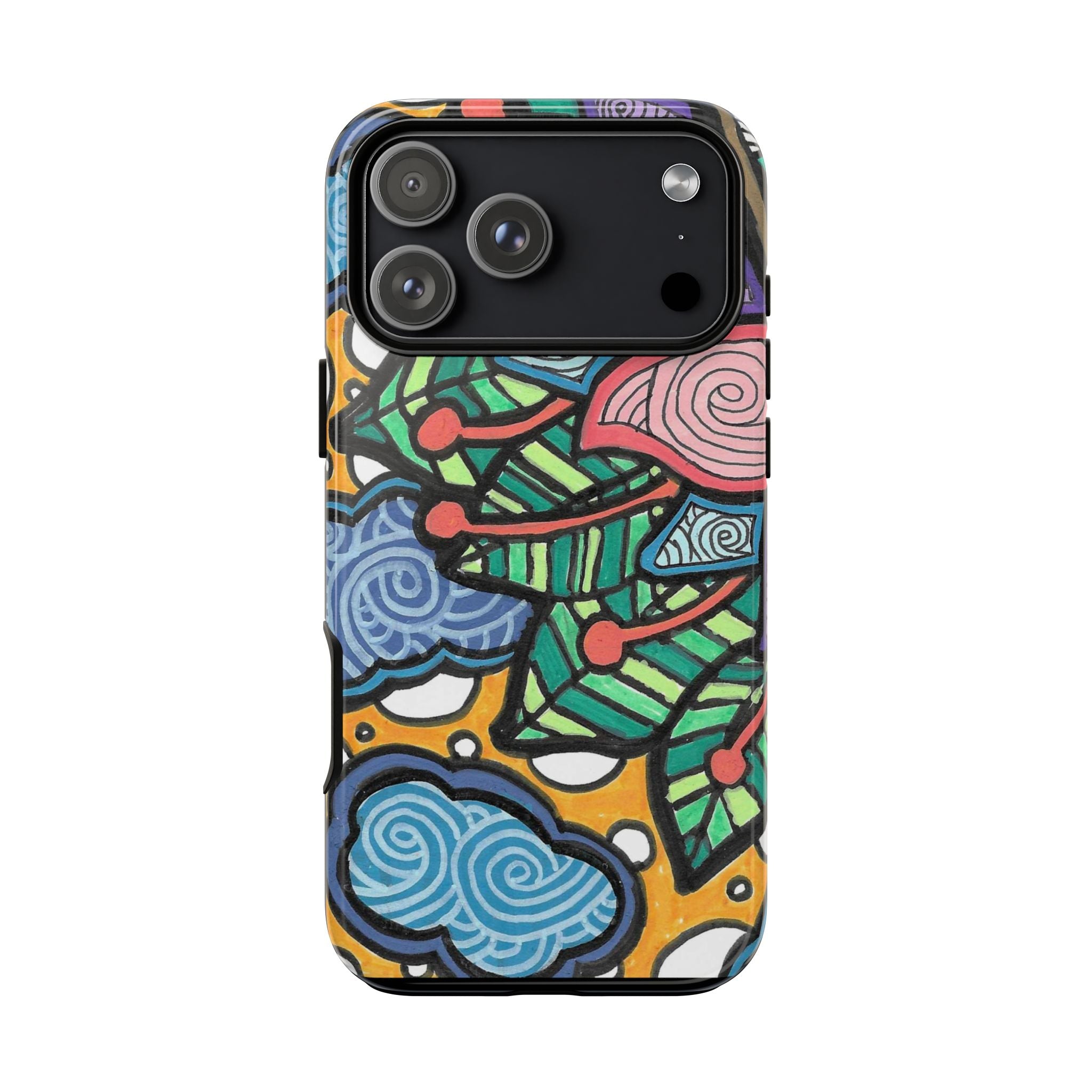 Hand drawn Floral Happy TOUGH Phone Case