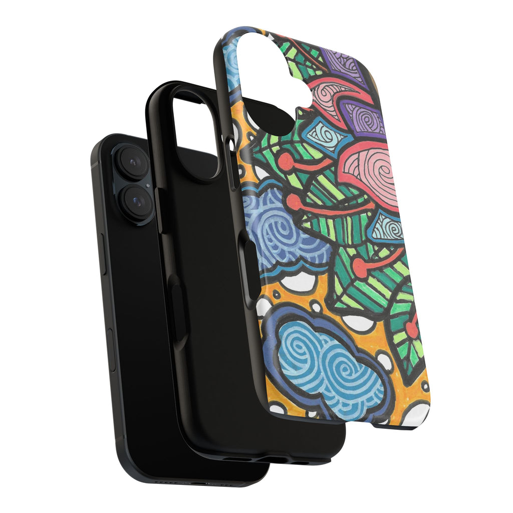 Hand drawn Floral Happy TOUGH Phone Case