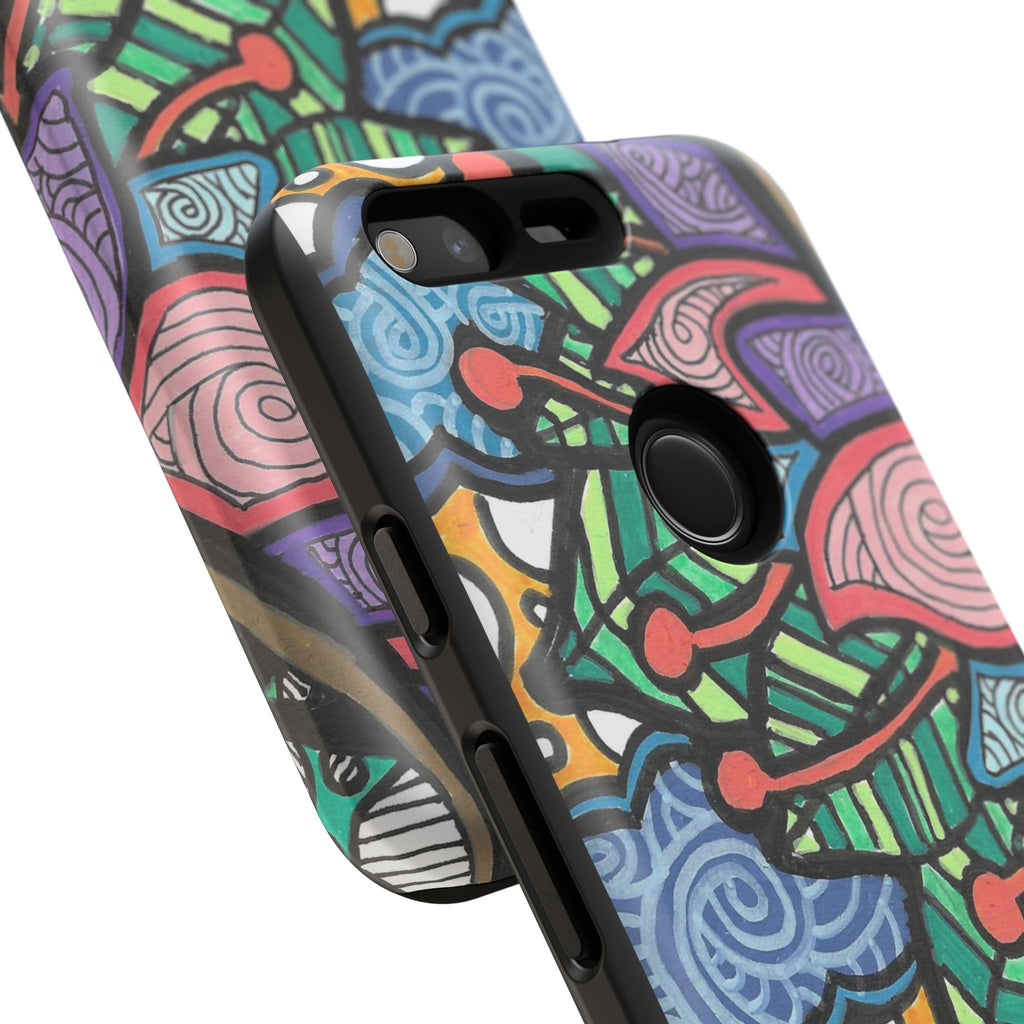 Hand drawn Floral Happy TOUGH Phone Case