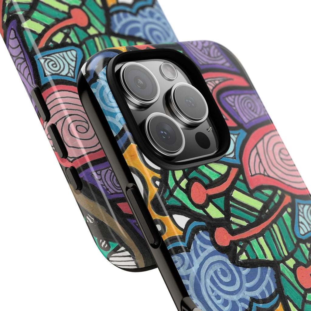 Hand drawn Floral Happy TOUGH Phone Case