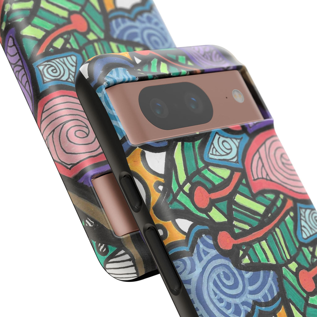 Hand drawn Floral Happy TOUGH Phone Case