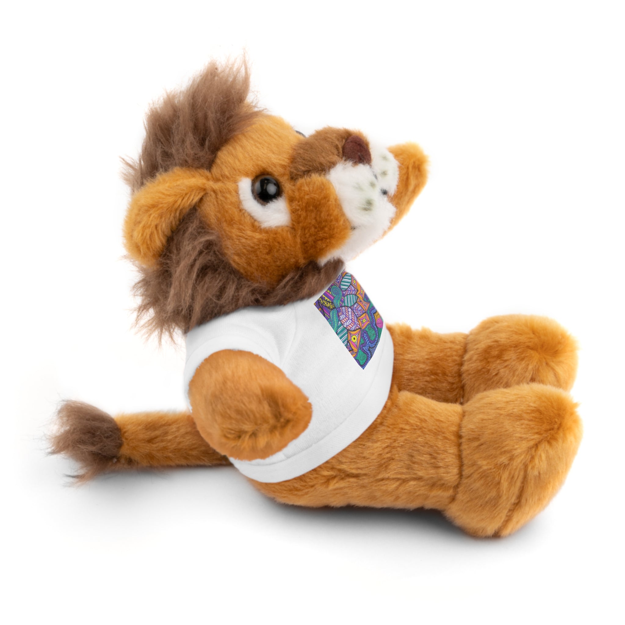 Spring Easter stuffed animal with printed tee