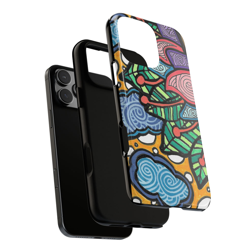 Hand drawn Floral Happy TOUGH Phone Case