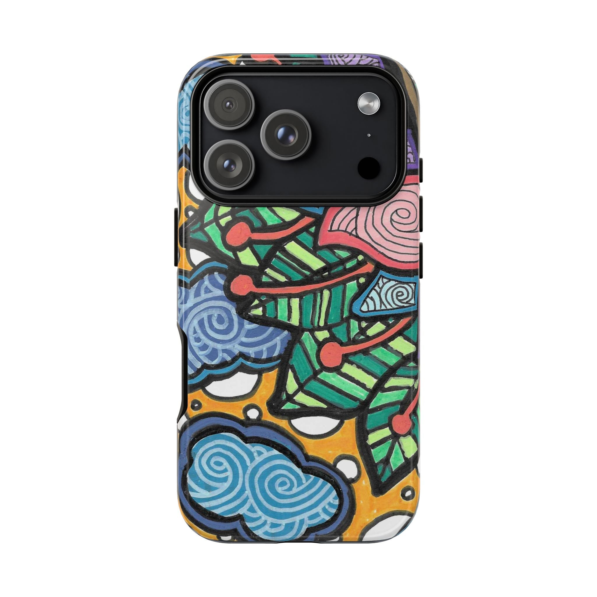 Hand drawn Floral Happy TOUGH Phone Case
