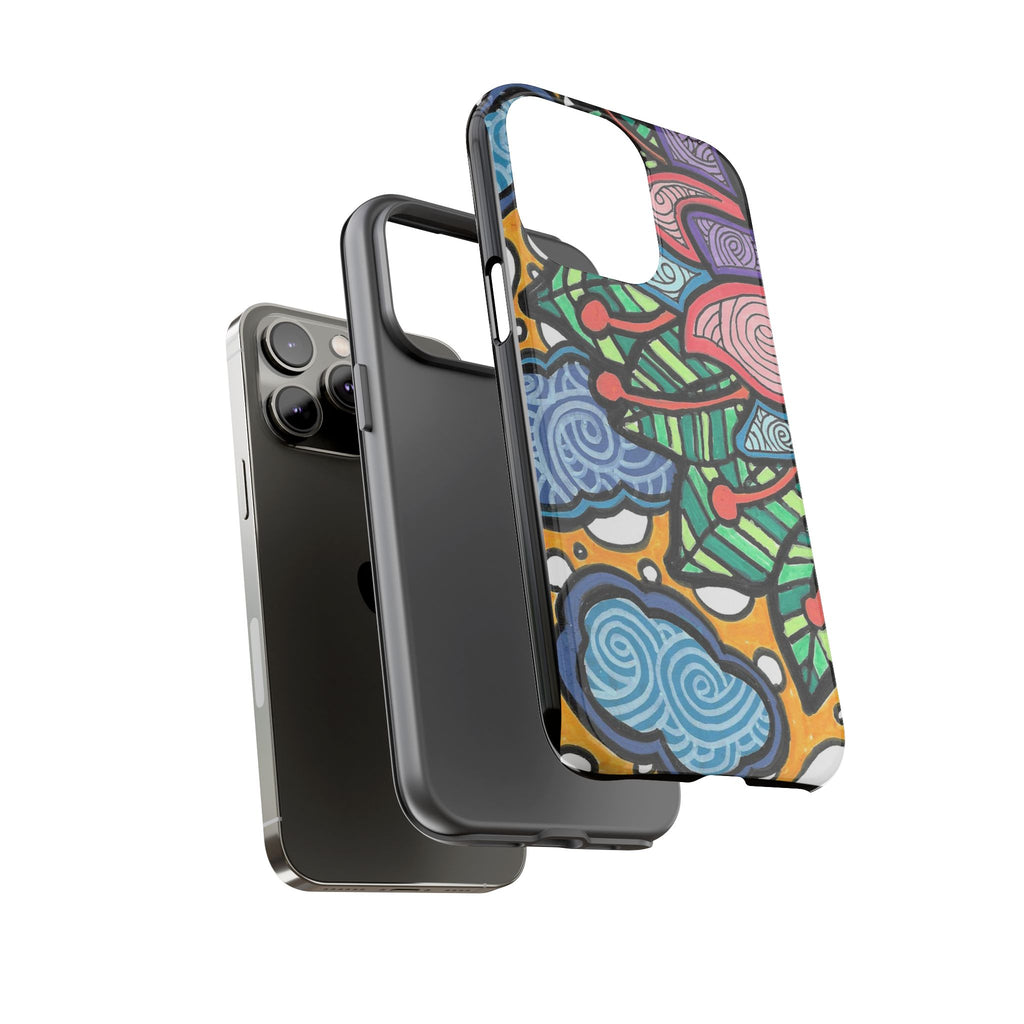 Hand drawn Floral Happy TOUGH Phone Case