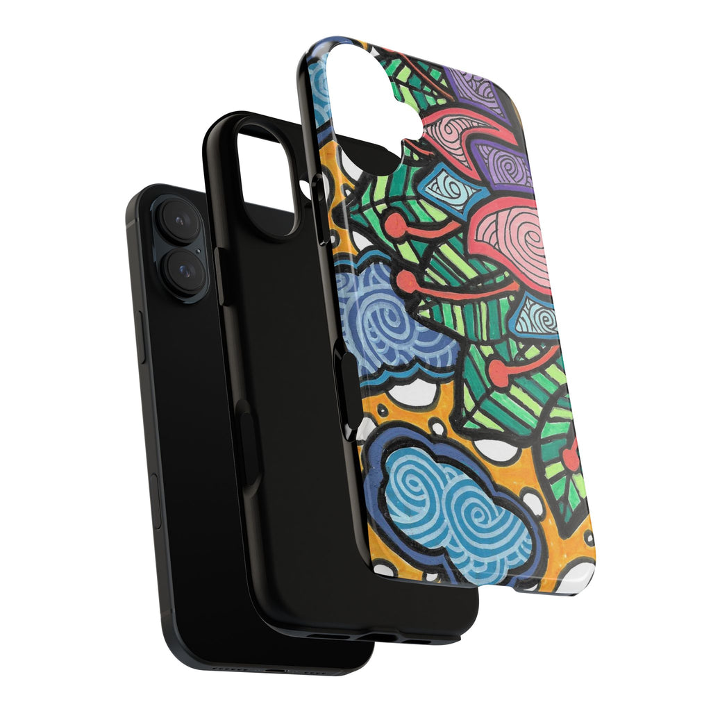 Hand drawn Floral Happy TOUGH Phone Case