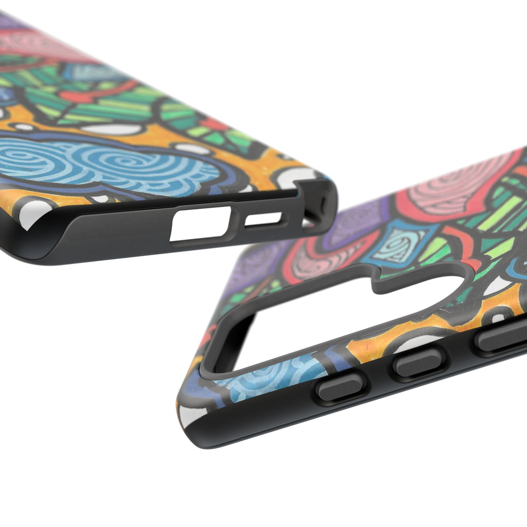 Hand drawn Floral Happy TOUGH Phone Case