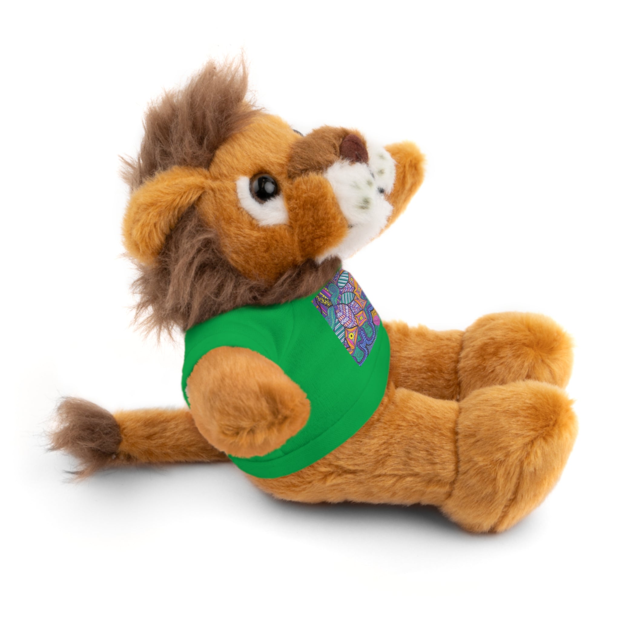 Spring Easter stuffed animal with printed tee