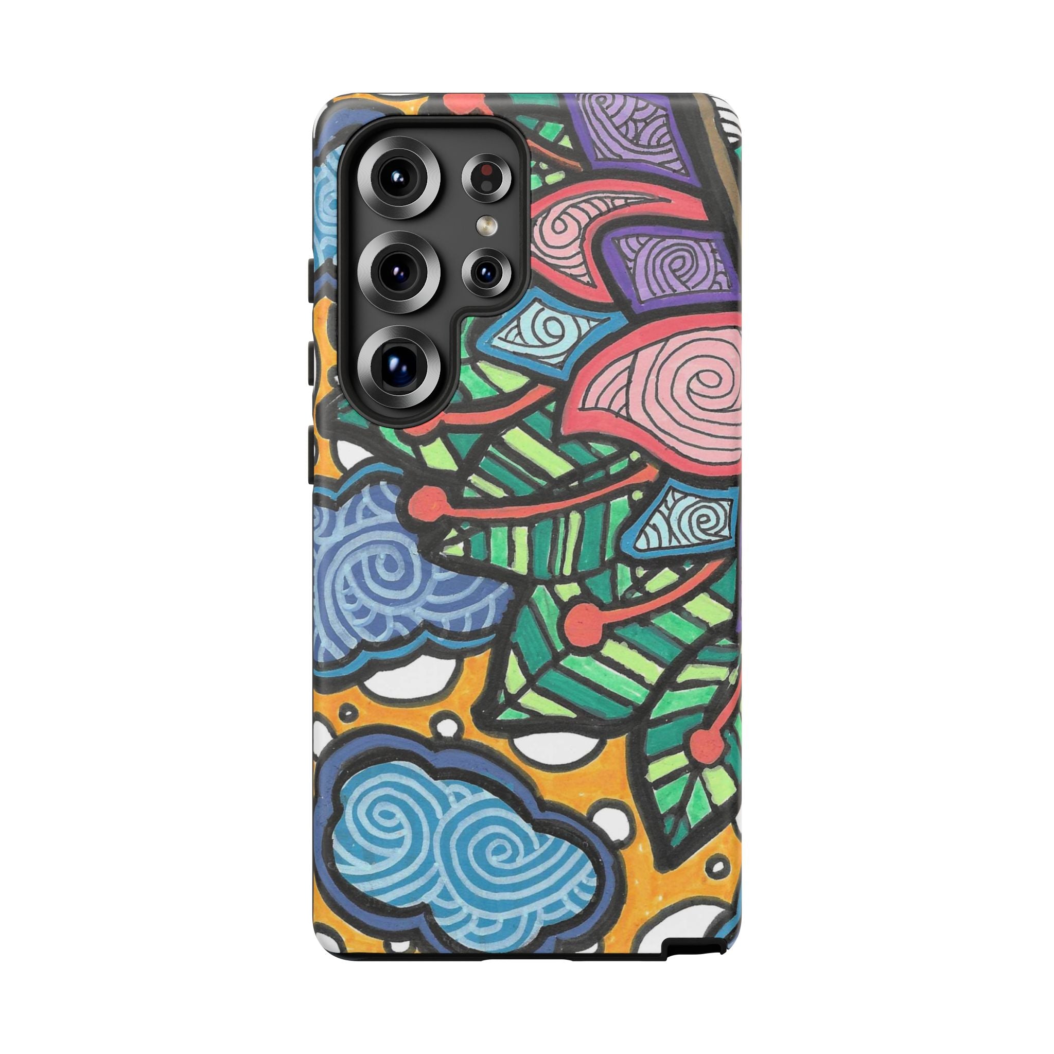 Hand drawn Floral Happy TOUGH Phone Case
