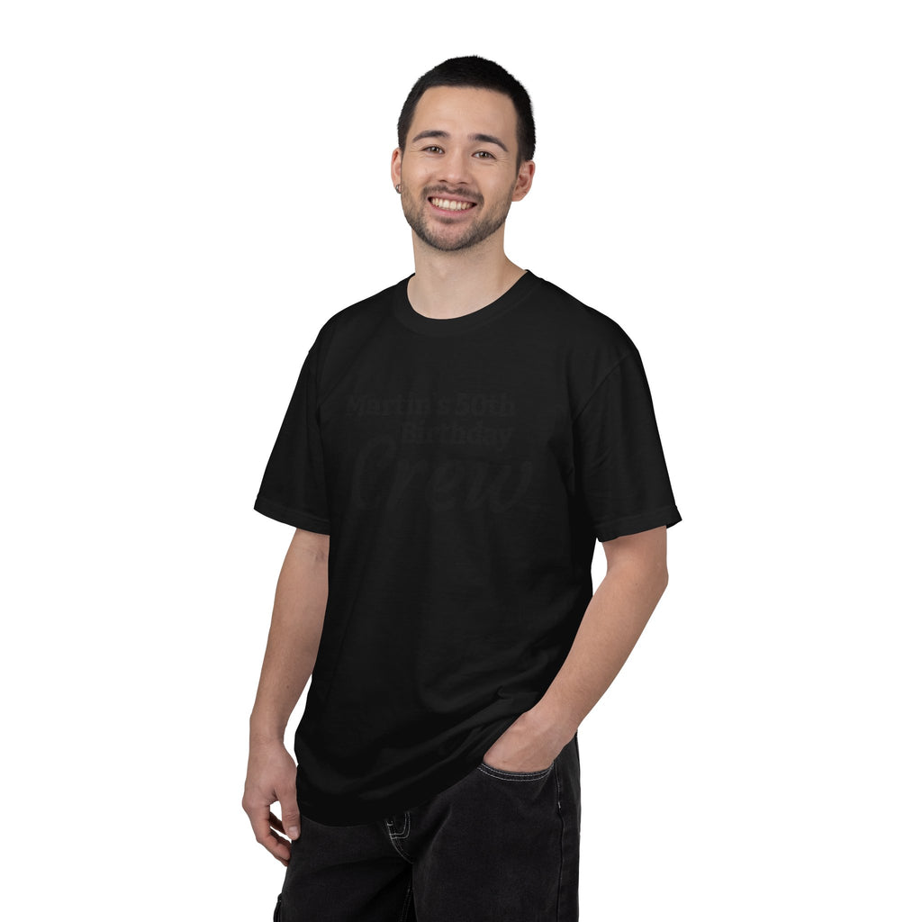 Personalized Birthday Crew T-Shirt — "Martin's 50th Birthday Crew" Party Tee