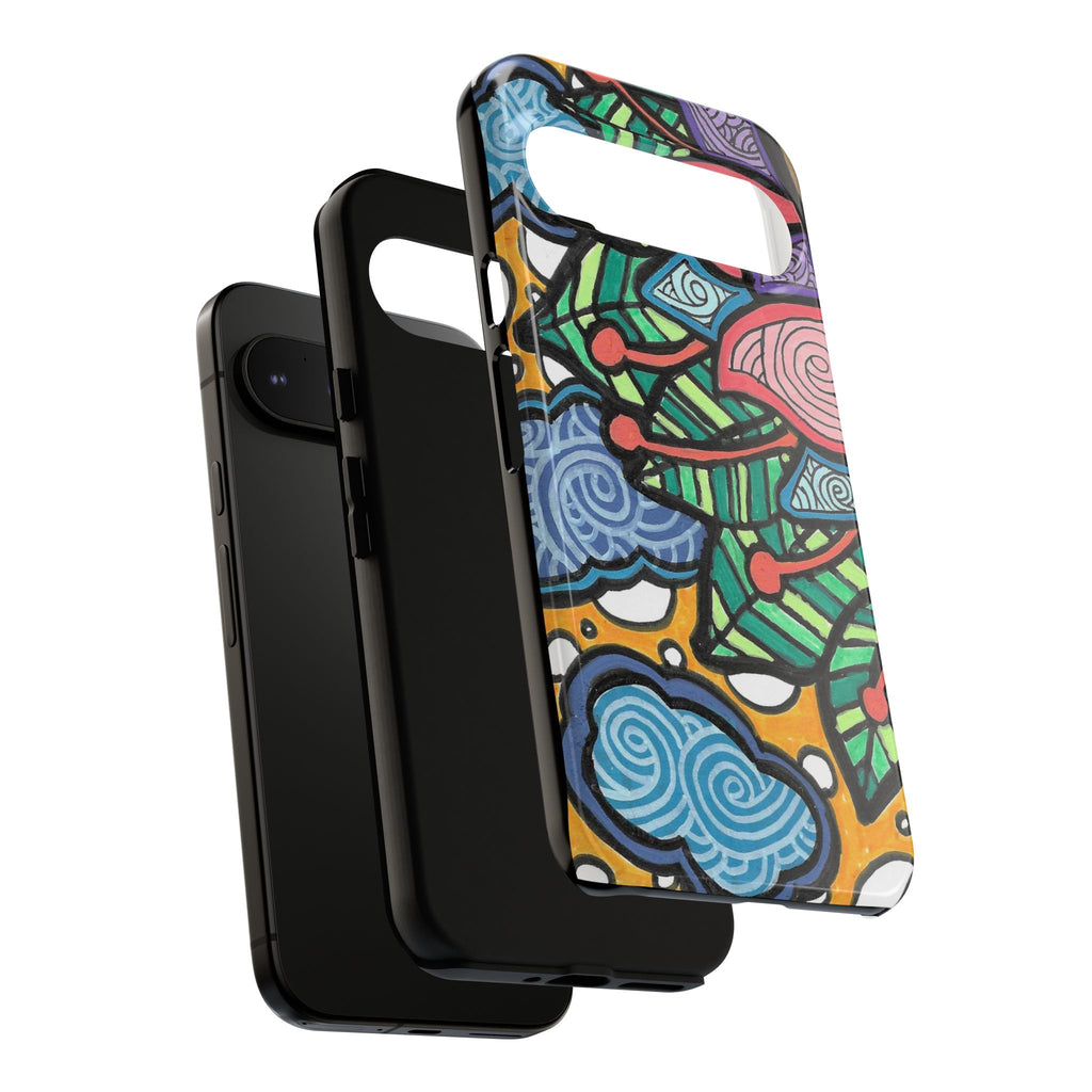 Hand drawn Floral Happy TOUGH Phone Case