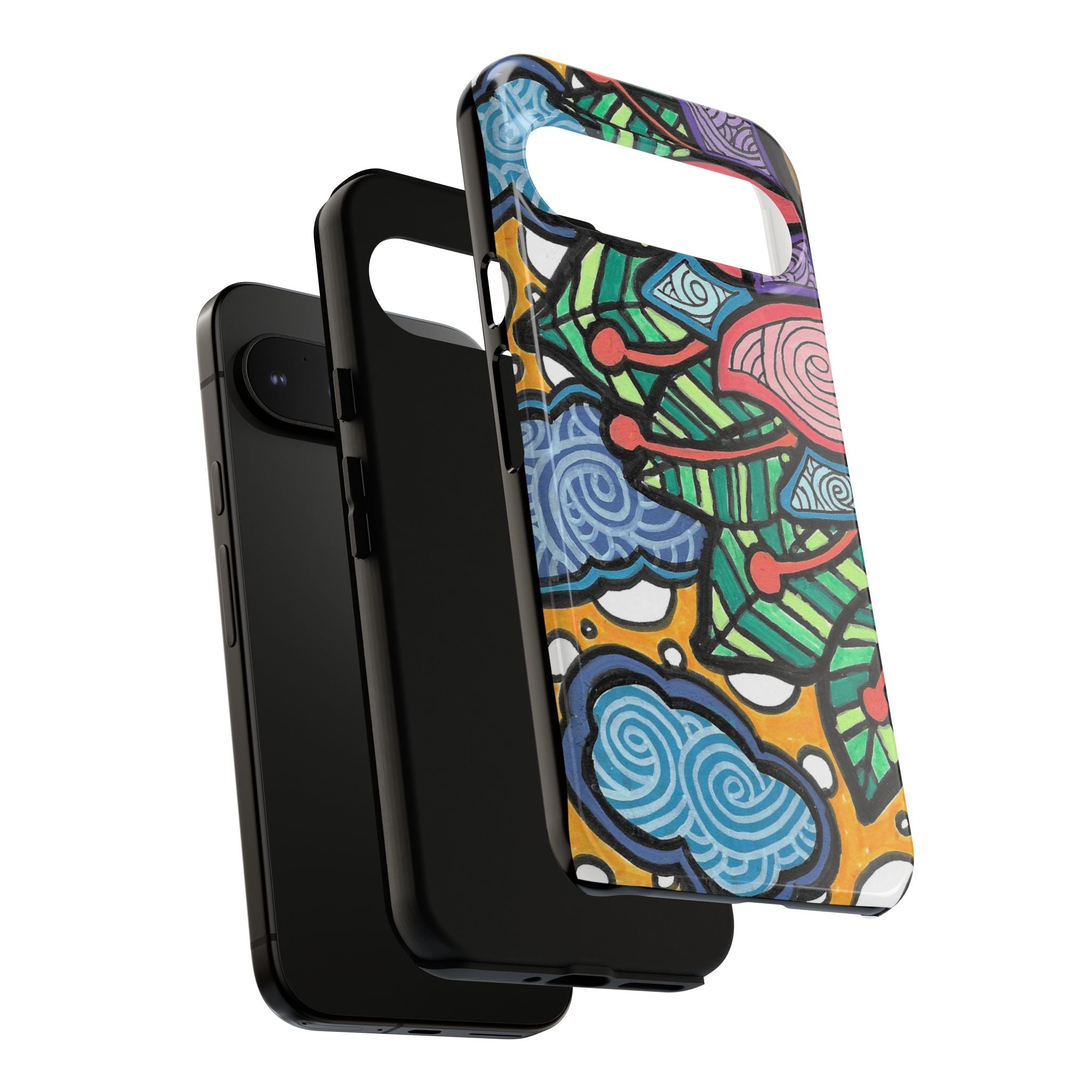 Hand drawn Floral Happy TOUGH Phone Case