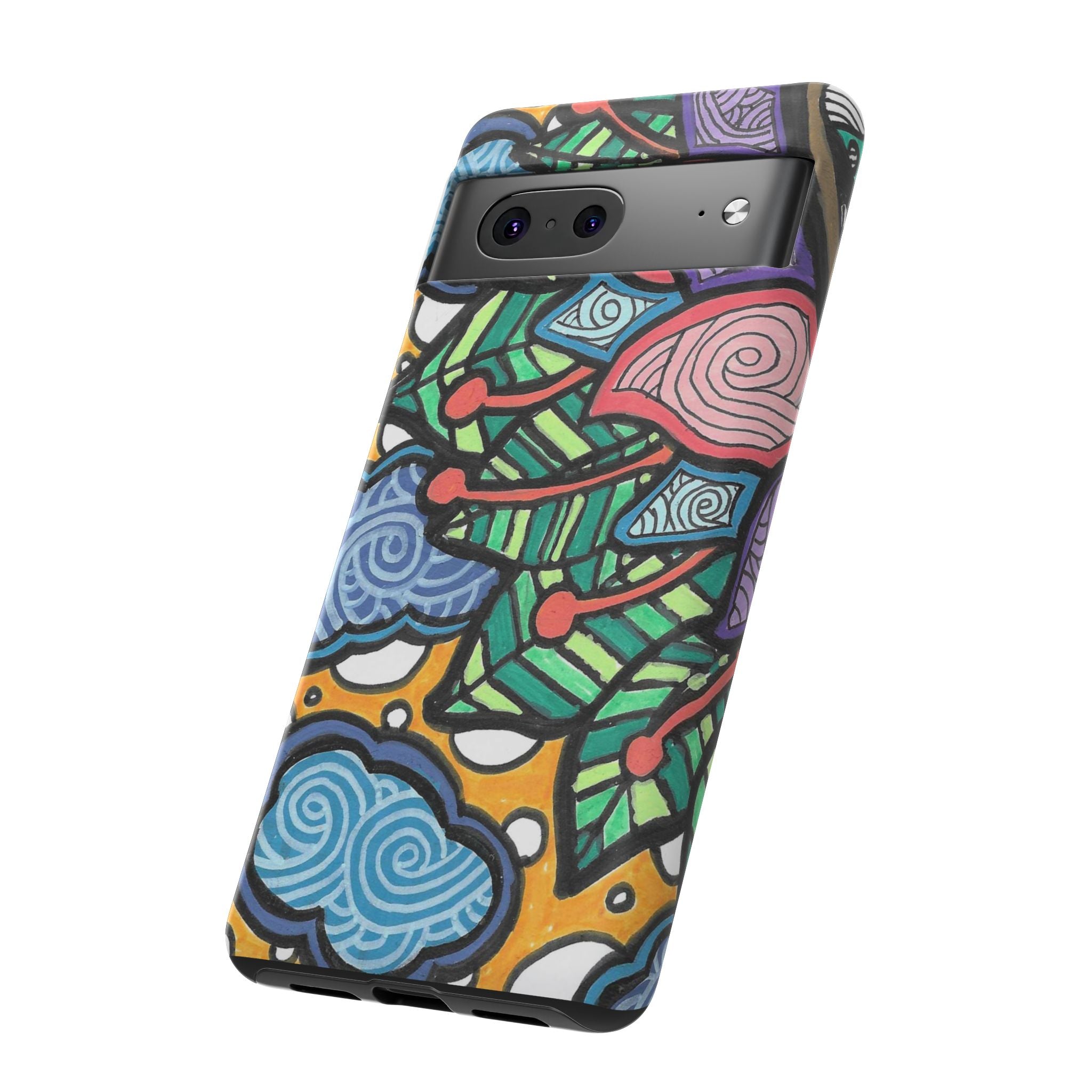 Hand drawn Floral Happy TOUGH Phone Case
