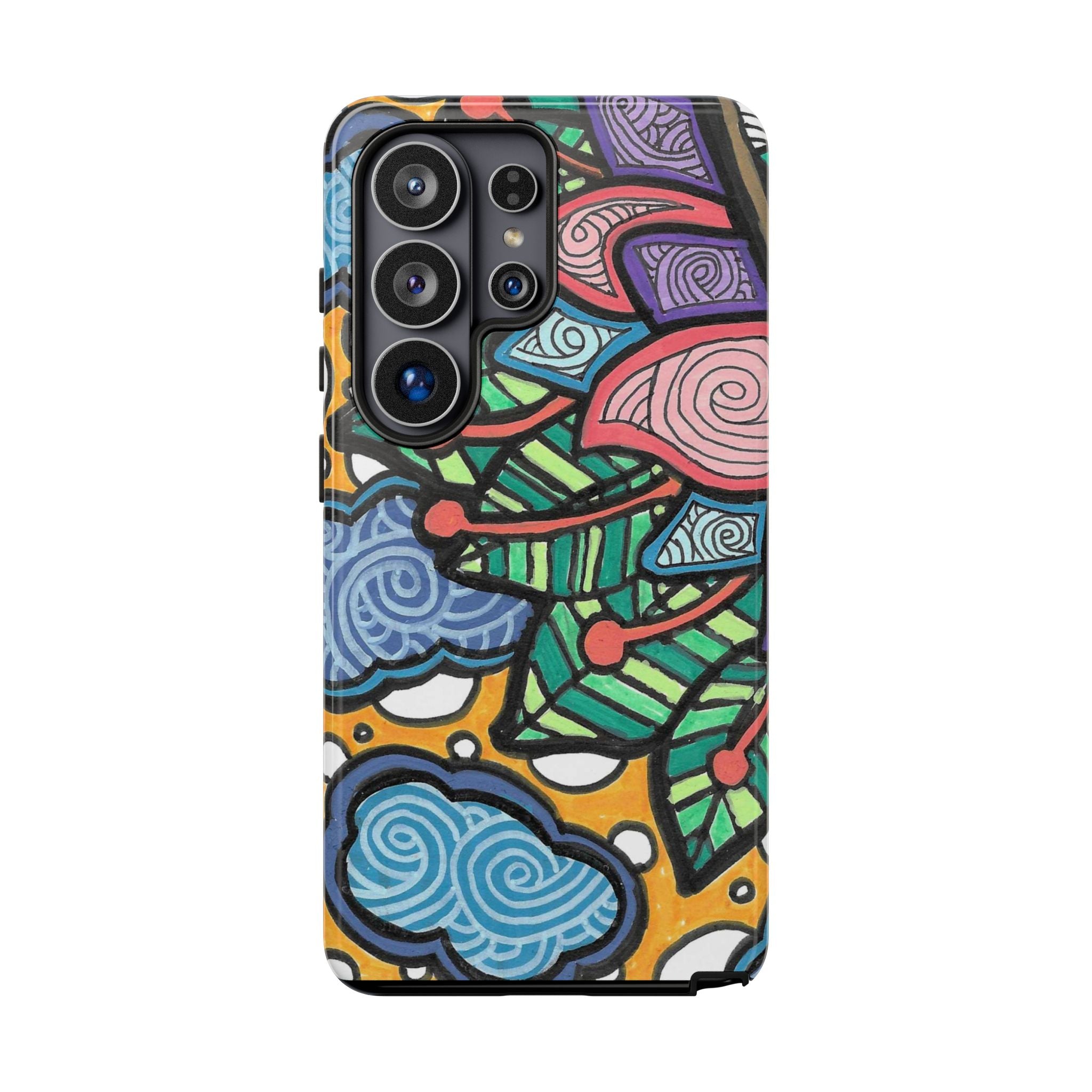 Hand drawn Floral Happy TOUGH Phone Case