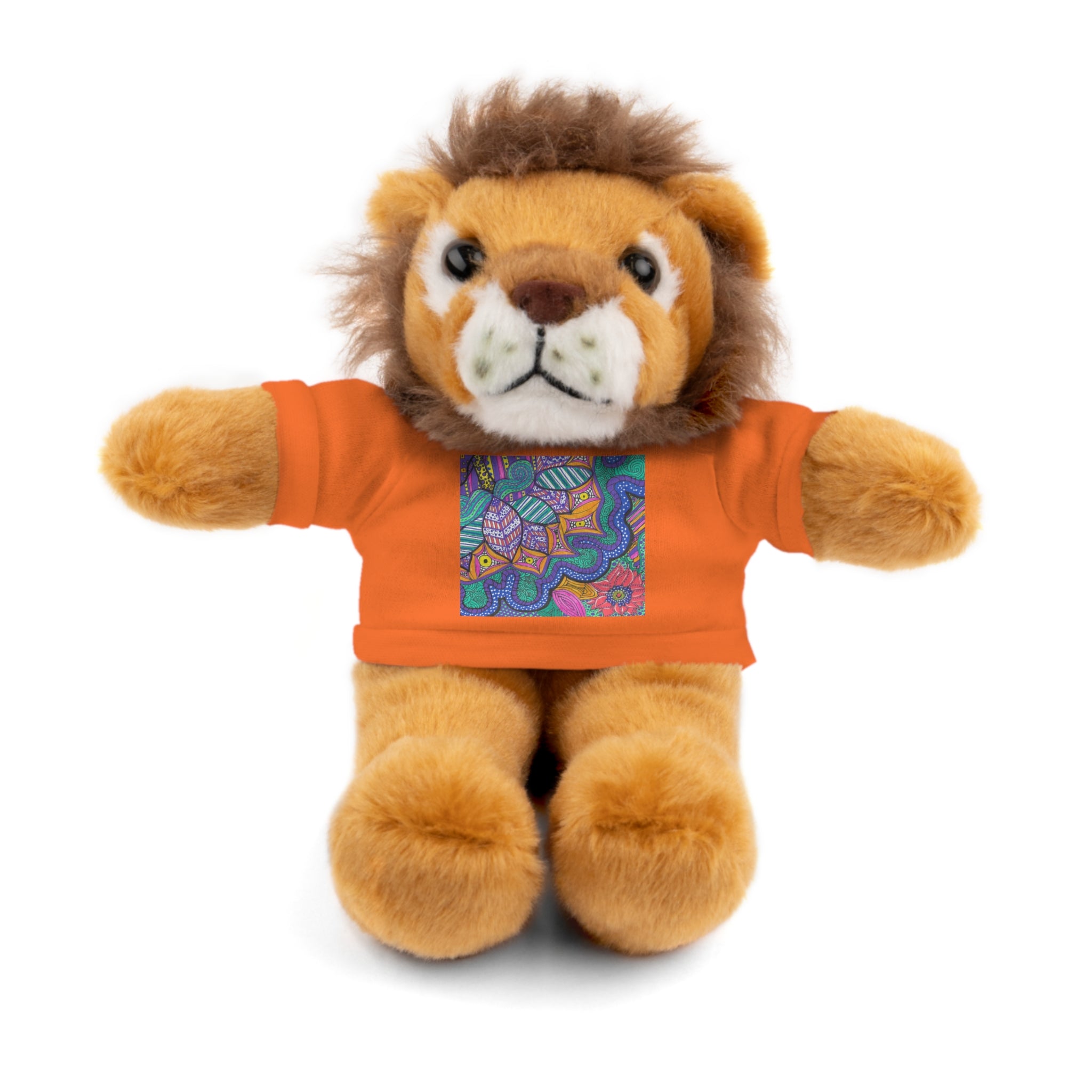 Spring Easter stuffed animal with printed tee