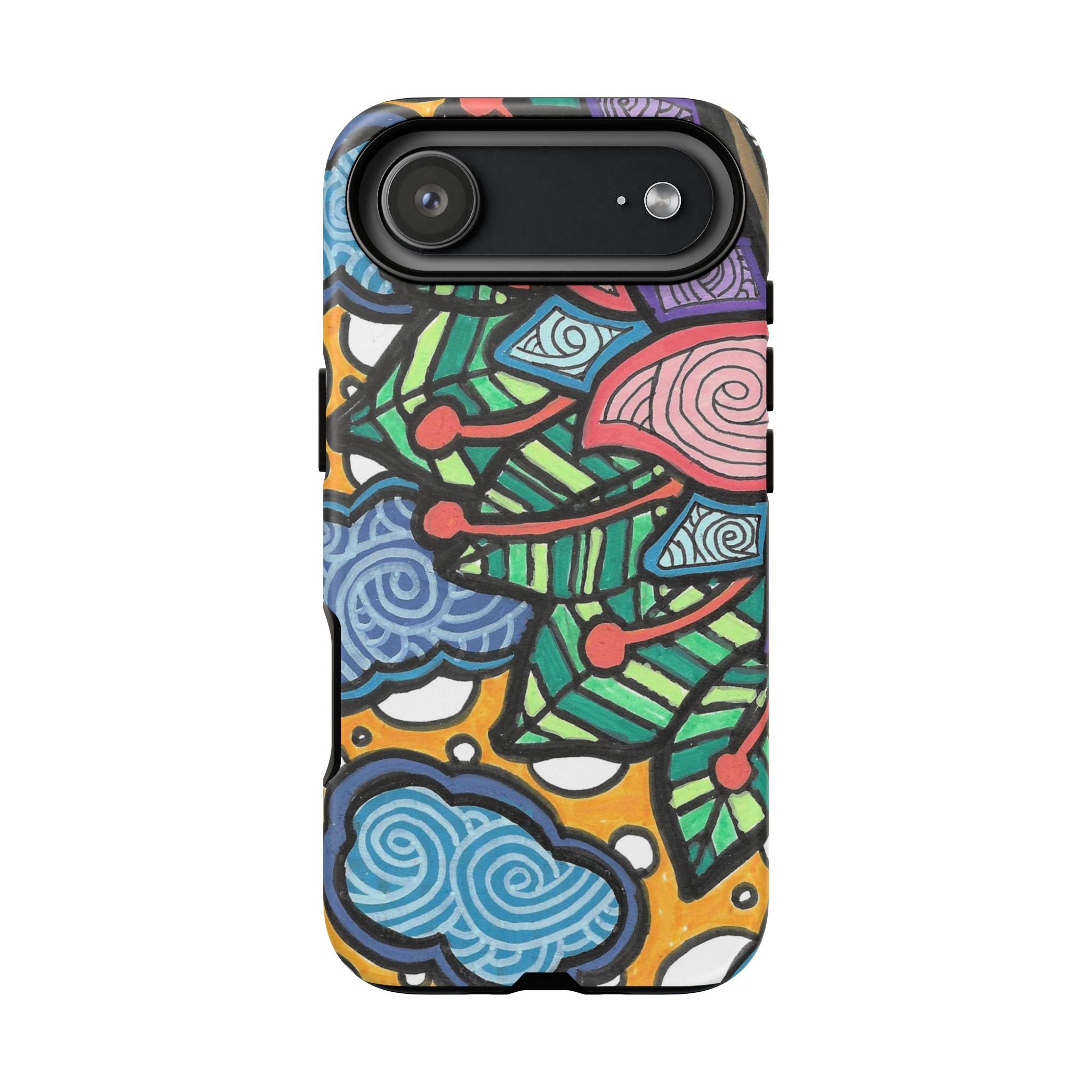 Hand drawn Floral Happy TOUGH Phone Case
