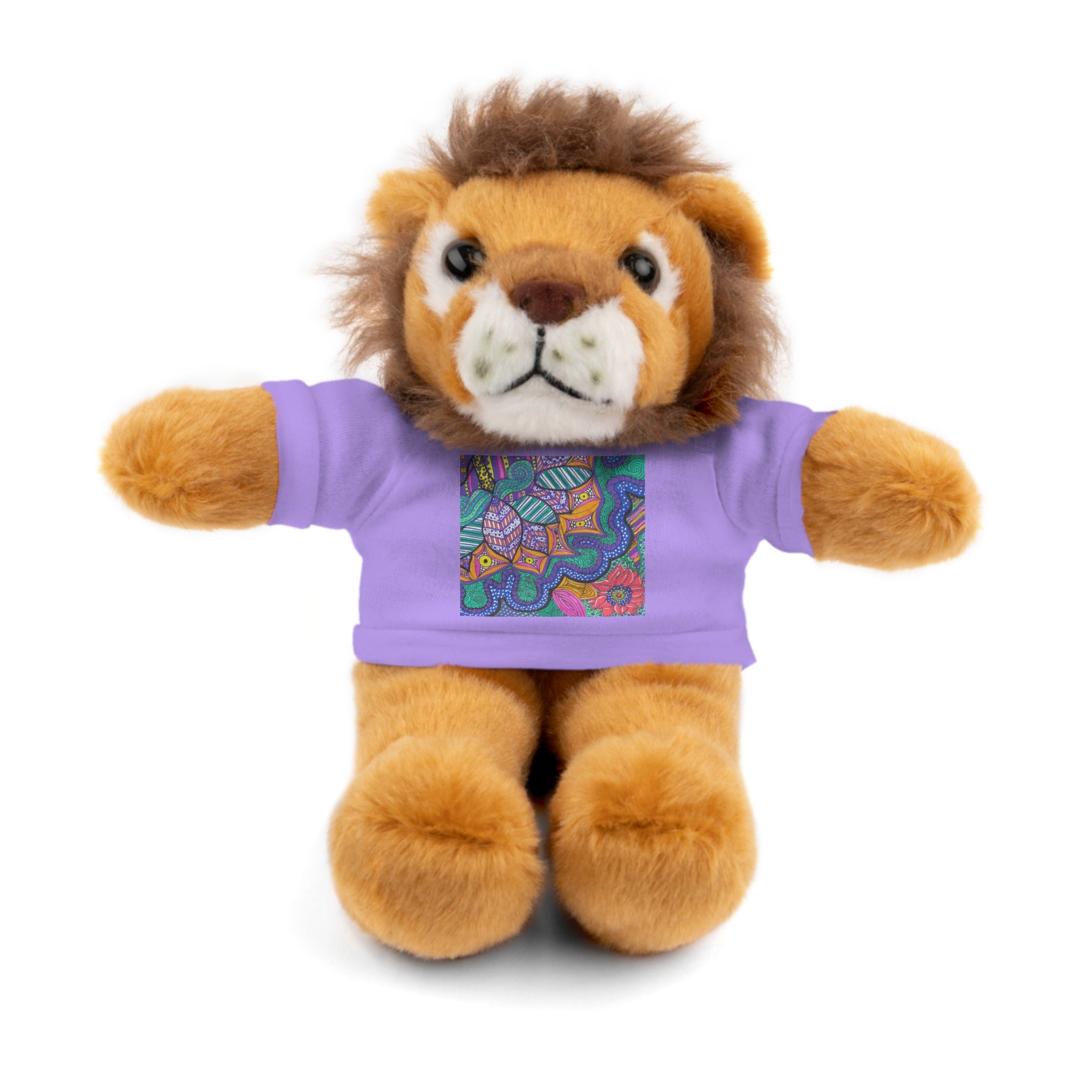 Spring Easter stuffed animal with printed tee