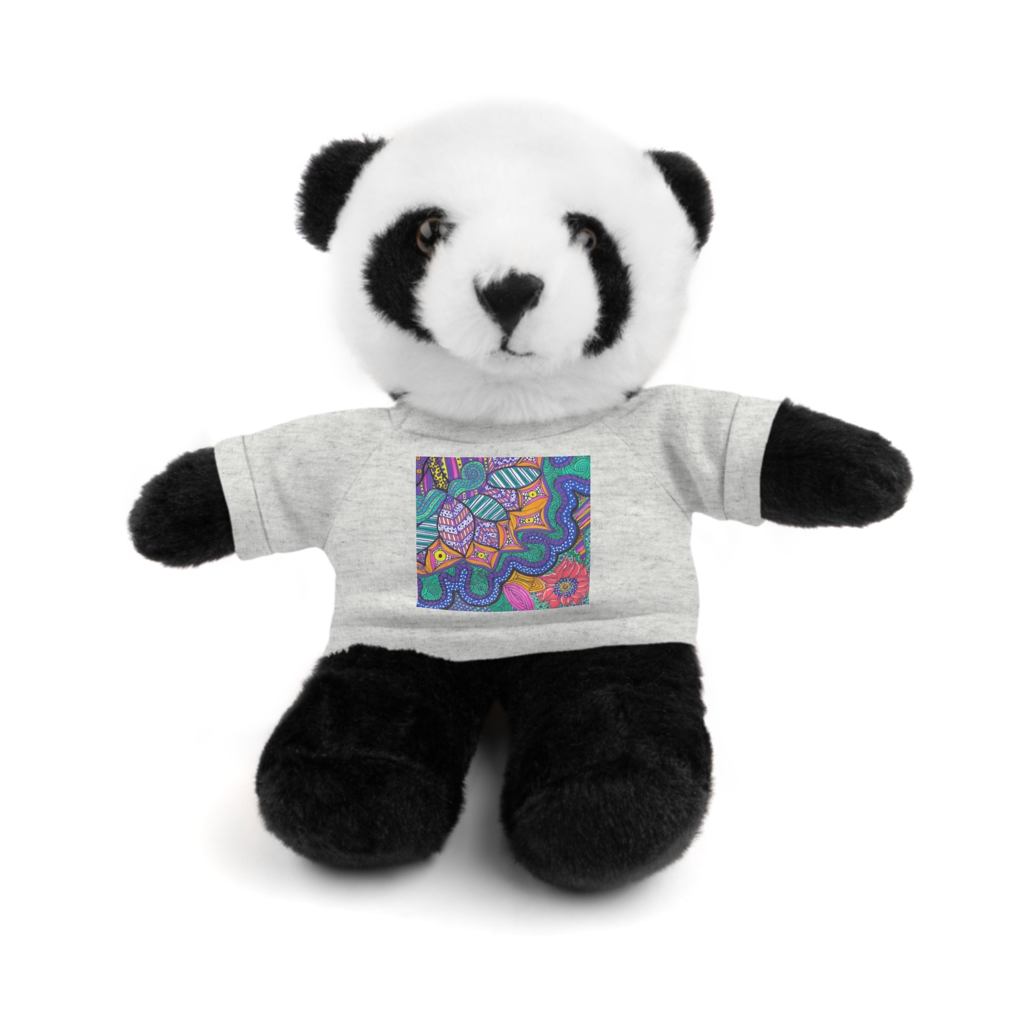 Spring Easter stuffed animal with printed tee