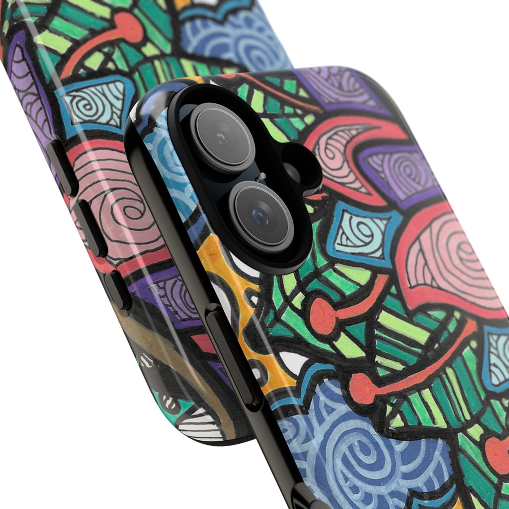 Hand drawn Floral Happy TOUGH Phone Case