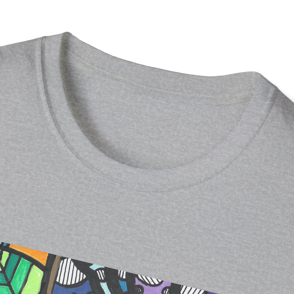 Mandala Floral Tee — Colorful Boho Graphic T-Shirt with 'Algora Indico' Design