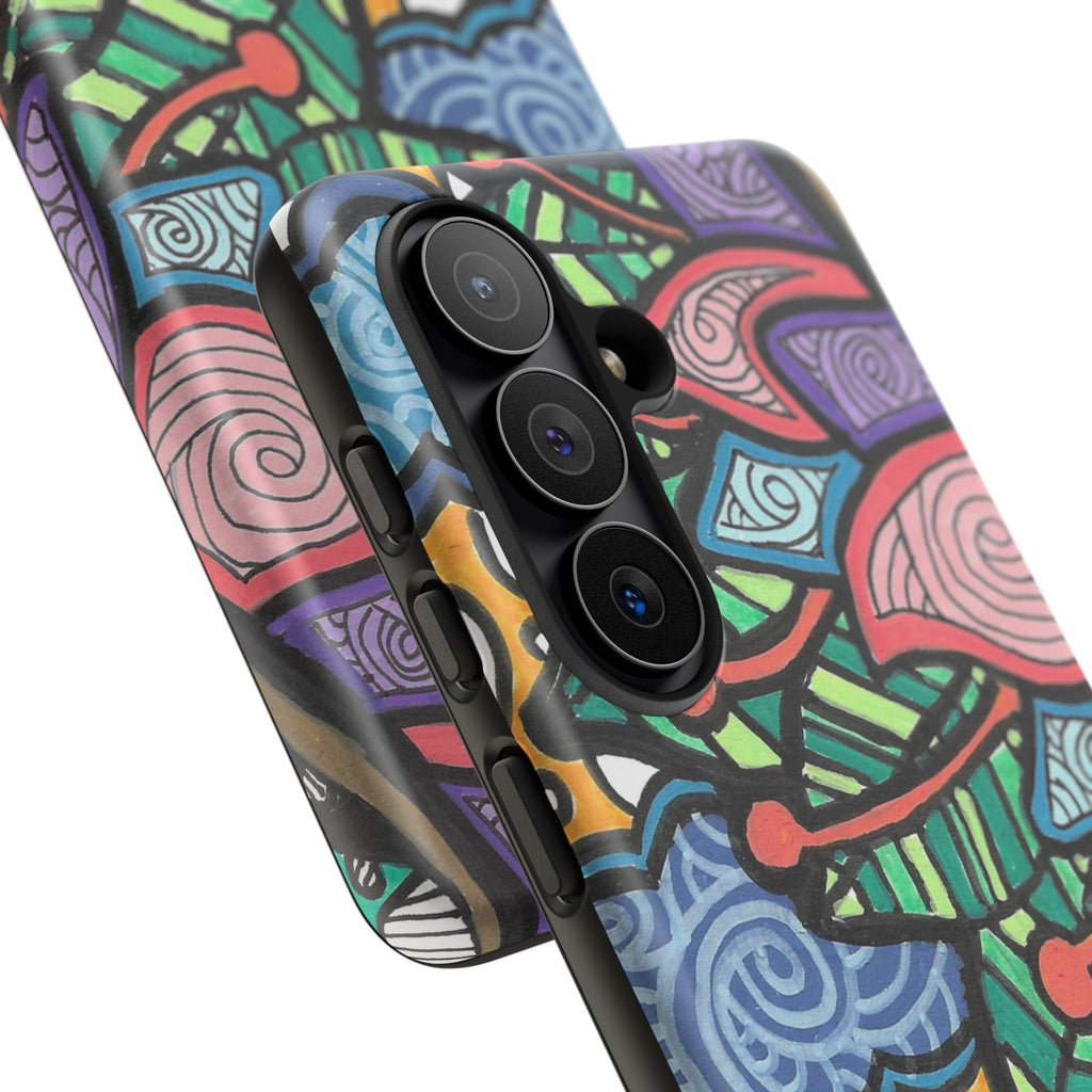 Hand drawn Floral Happy TOUGH Phone Case