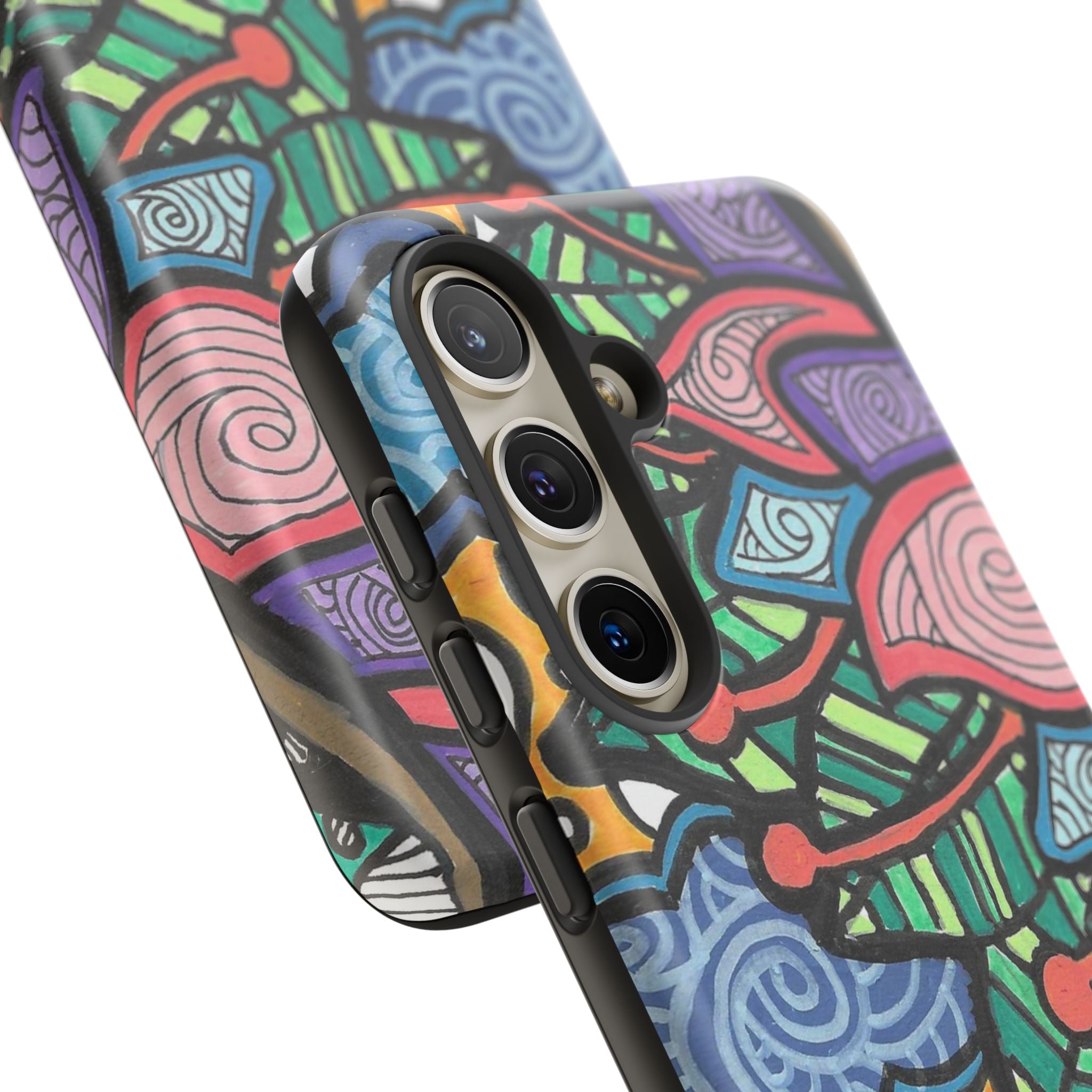 Hand drawn Floral Happy TOUGH Phone Case