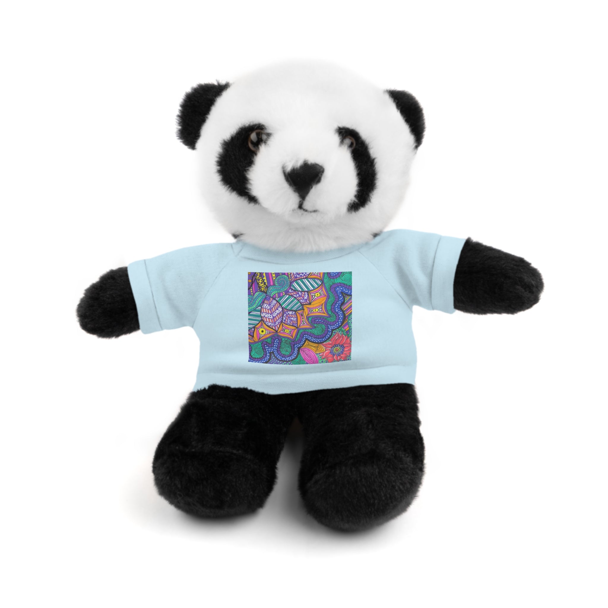 Spring Easter stuffed animal with printed tee