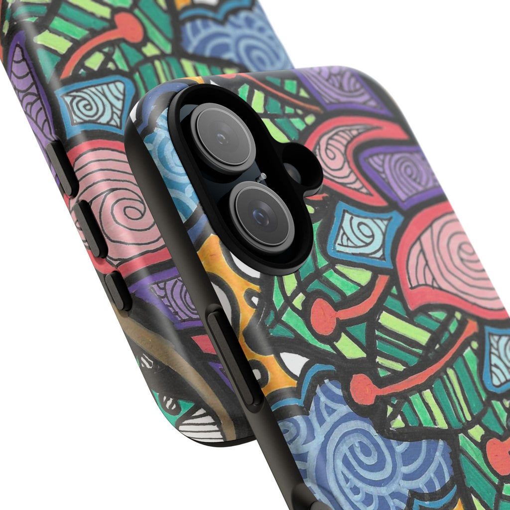 Hand drawn Floral Happy TOUGH Phone Case