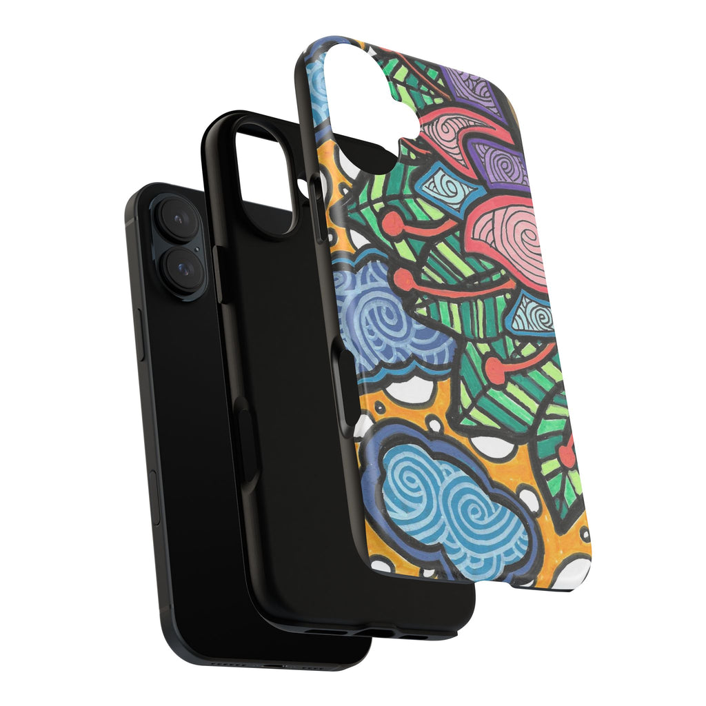 Hand drawn Floral Happy TOUGH Phone Case