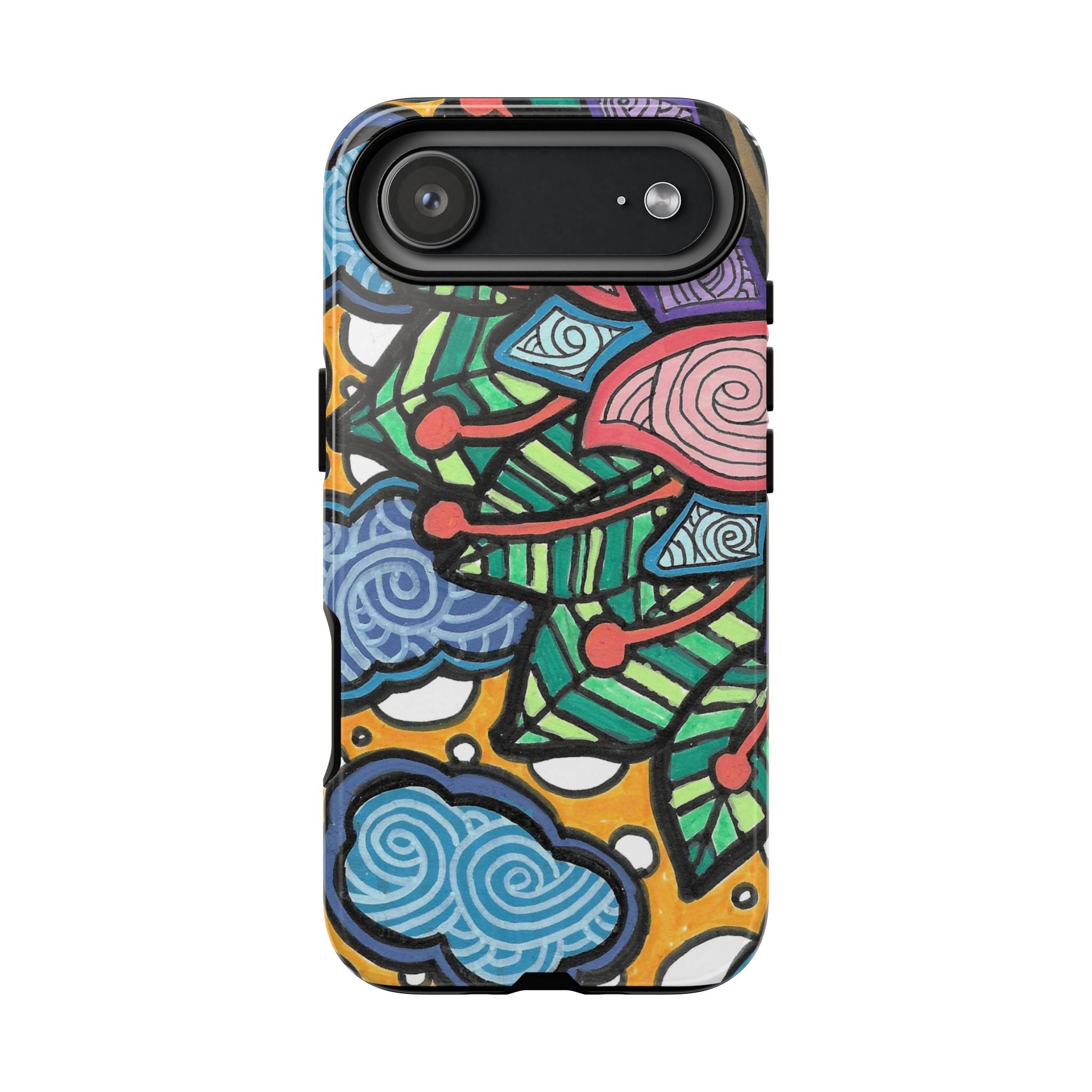 Hand drawn Floral Happy TOUGH Phone Case