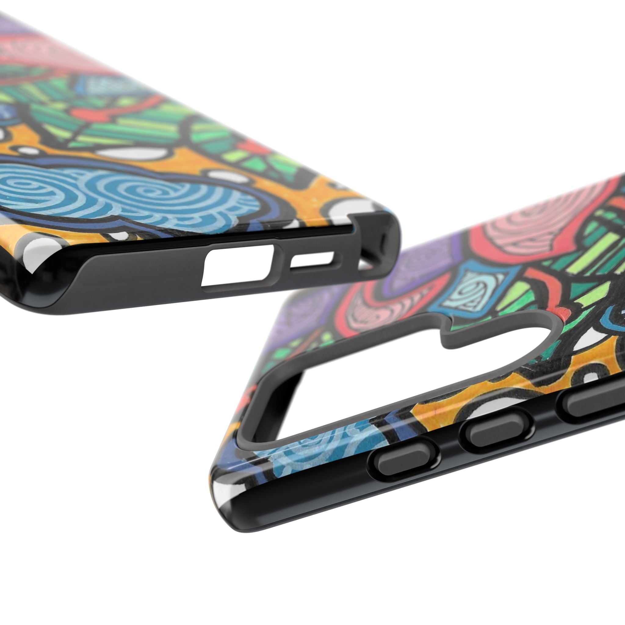 Hand drawn Floral Happy TOUGH Phone Case