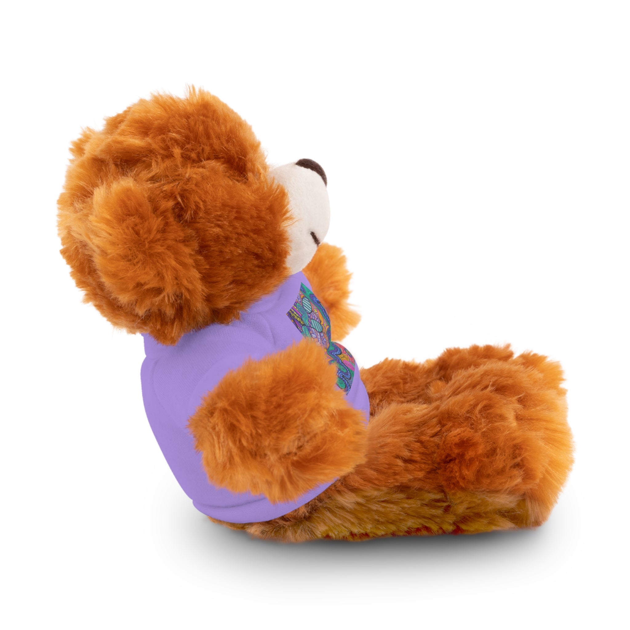 Spring Easter stuffed animal with printed tee